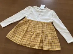 【新品未使用】ルルアミ チェック柄長袖カットソー