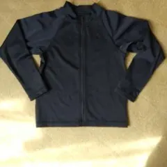 ネイビー フルジップ ラッシュガード 小学生130㎝