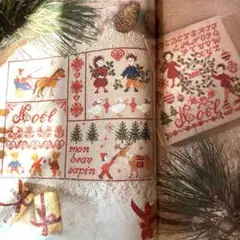 未使用　ペレッテ・サモイロフ　クロスステッチ雑誌　クリスマス　洋書