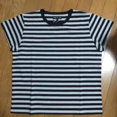 アニエスベー　ボーダー　黒グレー　 半袖Tシャツ サイズ3