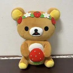 サンエックス　リラックマ　だららん　いちごぬいぐるみ　XL 苺