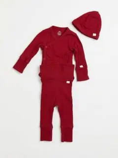 H&M ルームトゥグロー 3アイテムセット ロンパース クリスマス 赤