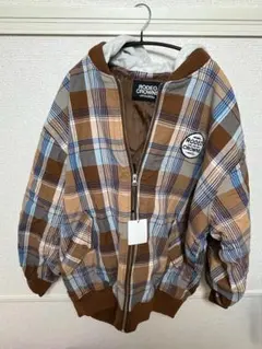 【試着のみ】 RODEO CROWNS チェック柄 フード付きブルゾン FREE