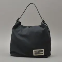 未使用同様◇FENDI フェンディ ハンドバッグ ジャージ ブラック シルバーのサムネイル