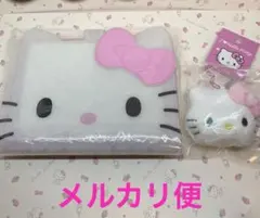 サンリオ　ハローキティ　アイラブハローキティ　バインダー＆フェイス型マスコット