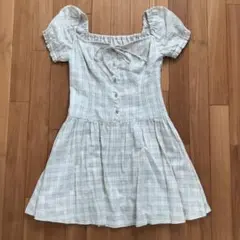 【美品】バーバリーブルーレーベル ワンピース 36 ベージュ チェック