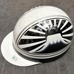 白金 富士日章 コルク半 ヘルメット旧車會 暴走族 三段シート