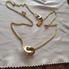 COACH ゴールド ネックレス ロゴ入り