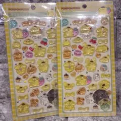 ポムポムプリン ボンボンドロップシール 2枚セット ラスト1