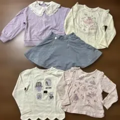 メゾピアノ（140）7点まとめ売り ① mezzo piano メゾピアノ B2023年福袋 豪華５点セット 送料無料 90 100 110 120 130 140cm ベビー キッズ  ジュニア