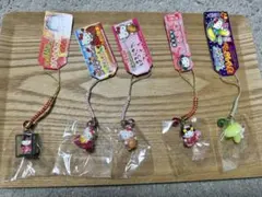 埼玉・東京限定　ハローキティ 根付けストラップセット 5個
