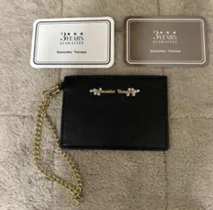 SamanthaThavasa ラメビジューカードケース ブラック