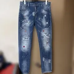DSQUARED2 ペイント ダメージ加工 デニムパンツのサムネイル