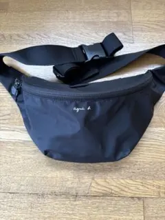 agnès b. ウエストポーチ☆黒