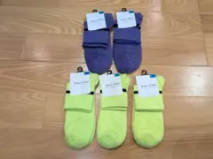 【新品】OCTAVE OCTAVE 5足セット 靴下 SOCKS 特価 黄3紫2