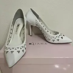 【新品】DIANA ホワイト パンプス 22cm