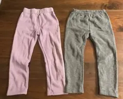 100サイズ　裏起毛パンツセット
