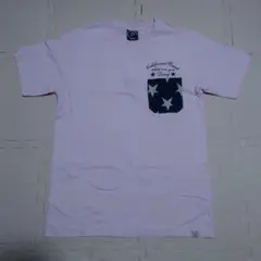 GRF ピンク Tシャツ 星柄ポケット メンズS