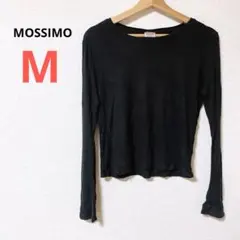 一点もの⭐️MOSSIMO【M】ブラック 長袖Tシャツ 無地 黒T シンプルのサムネイル