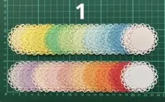 クリエイティブメモリーズ　レースサークルパンチ クラウド＊フローラルサークルパンチ部】4月newパンチ活用法①
