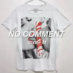 NO COMMENT PARIS プリントT M 白 フランス製 ユニセックスのサムネイル