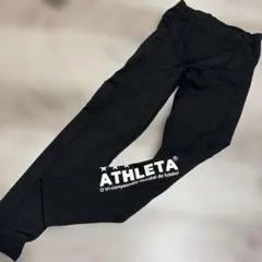 ATHLETA サッカー トレーニングタイツ ブラック S