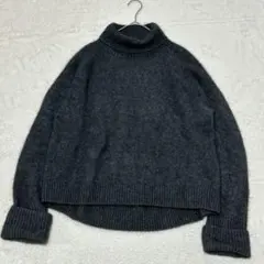 スローブイエナ　ラクーン ハミルトンラムズウール ふわふわ タートルニット