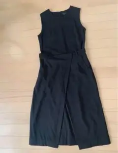 Theory ブラック ノースリーブ ラップワンピース