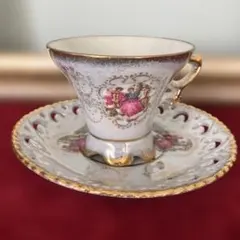 オールドノリタケ 小花柄 デミタスC&S 金彩 アールデコ アンティーク