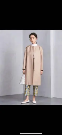 UNITED ARROWS スプリングコート　ノーカラーコート