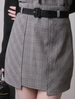 LIPSERVICE インナーショーパン付チェックスカート