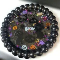 665黒猫ちゃん ハロウィン トレイ