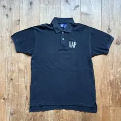 90s OLDGAP 刺繍ロゴポロシャツ ブラック Lのサムネイル