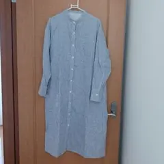1回着美品★無印良品★ガーゼストライプシャツワンピース