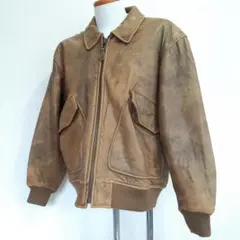 希少90s△CHANER A-2 フライトジャケット 韓国製 羊革 ヴィンテージのサムネイル