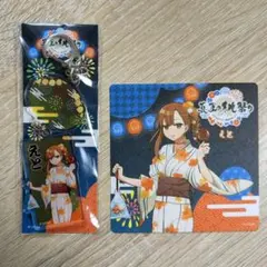 新品未開封品 カラフルピーチ 真夏の桃祭り 風鈴 アクリルキーホルダー えと