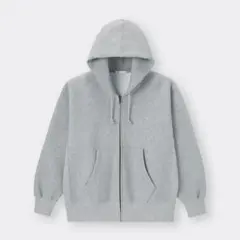 ⭐️完売品⭐️GU ヘビーウェイトスウェットフルジップパーカ グレー S