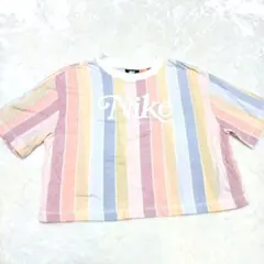 З　ナイキ　Tシャツ　ショート丈　カラフル　パステル　カットソー　トップス