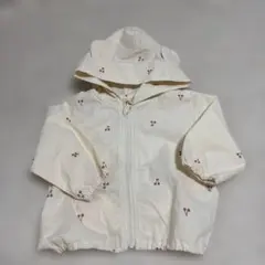 新品未使用品　さくらんぼ柄フード付きジャケット　パーカー