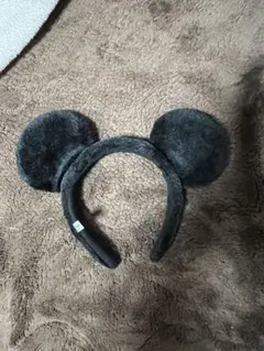 ミッキーマウス耳型カチューシャ ダークグレー