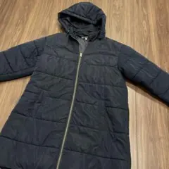 処分価格女の子　中綿ライトダウンコートネイビー　160cmGLOBAL WORK