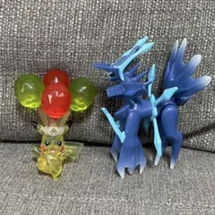ポケモン　モンコレ　ディアルガ　ひこうテラスタルピカチュウ　フィギュア　ソフビ