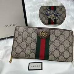 GUCCI グッチ ばなにゃ GGスプリーム 長財布 GGパターン - メルカリ