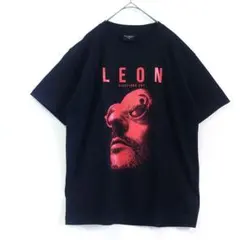 レオン　ジャン・レノ　映画　シネマ　tシャツ　ビッグロゴ　ブラック　Mサイズのサムネイル
