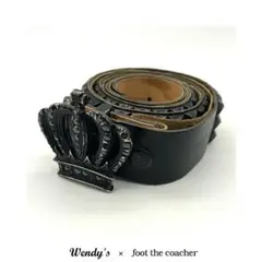 WENDY'S × foot the coacher クラウン スタッズベルト - メルカリ