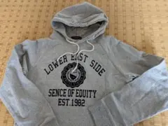 LOWER EAST SIDE・プリント　パーカー グレー　Lsize