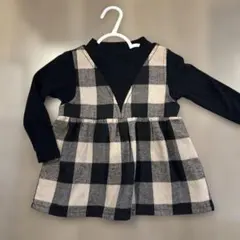 ドッキングワンピース チェック柄 90cm