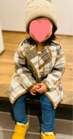 petit main チェック柄アウター S