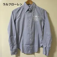 美品　ラルフローレン　長袖シャツ　レディースM 水色のサムネイル