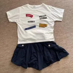 キッズキュロット(150 紺) ハニーズTシャツセット